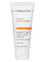 ElastinCollagen Carrot Oil Moisture Cream with Vitamins A, E & HA for dry skin Увлажняющий крем с витаминами А, Е и гиалуроновой кислотой для сухой кожи «Эластин, коллаген, морковное масло», 60 мл